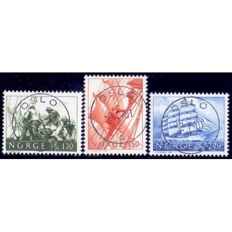 1981. 1,30-2,20 Kr. LUX -Stemplet AFA nr. 846-48