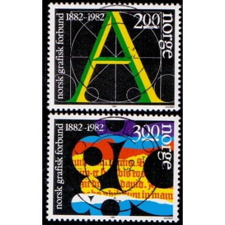 1982. 2,00-3,00Kr. LUX -Stemplet AFA nr. 880-81