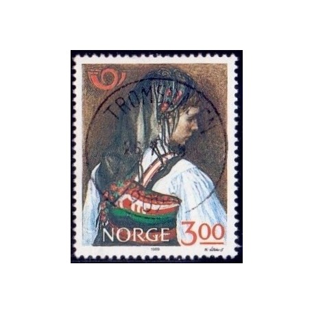 1989. 3,00 Kr. LUX -Stemplet AFA nr. 1015