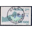 1986. 2,50 Kr. LUX -Stemplet AFA nr. 945