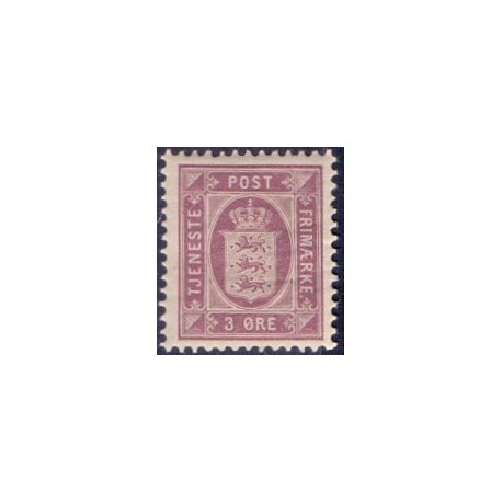 Danmark Tjenste 1875 AFA nr 4C **/MNH stemplet/used
