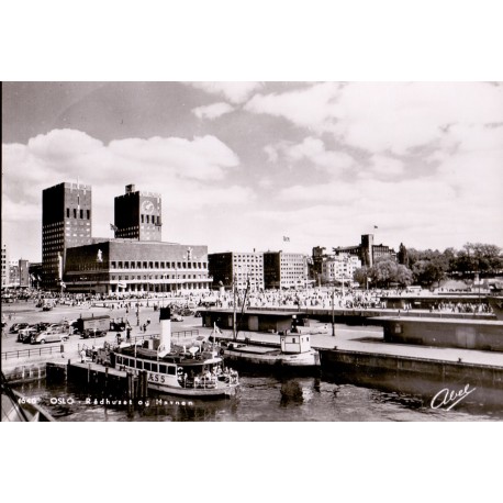 Norge. Oslo Rådhuset og Havnen, ubrugt