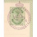 helsagsbrevkort annulleret med særstempel Velgjørenhedsbazaren i Kjøbenhavn d. 9.4.1901.