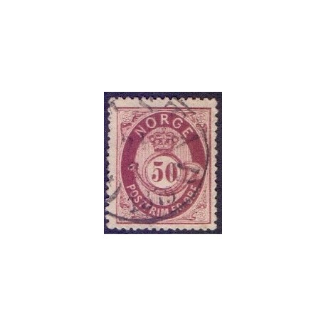 Norge. 1877-78. 50 Øre. AFA nr. 30 ** Postfrisk ubrugt stemplet st.