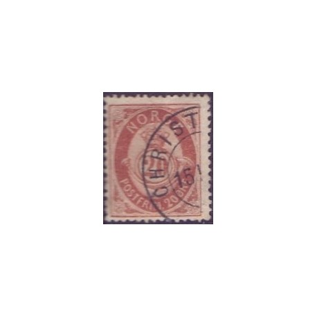 Norge. 1882. 20 Øre. AFA nr. 39 ** Postfrisk ubrugt stemplet st.