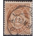 Norge. 1883-84. 12 Øre. AFA nr. 41 ** Postfrisk ubrugt stemplet st.