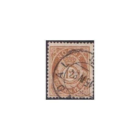 Norge. 1883-84. 12 Øre. AFA nr. 41 ** Postfrisk ubrugt stemplet st.