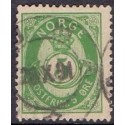 Norge. 1885-86. 5 Øre, Grøn, AFA nr 44 ** Postfrisk ubrugt stemplet st.