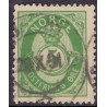 Norge. 1885-86. 5 Øre, Grøn, AFA nr 44 ** Postfrisk ubrugt stemplet st.