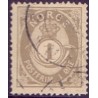 Norge. 1891-93. 1 Øre,  AFA nr. 49 ** Postfrisk ubrugt stemplet st.
