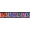 Norge. 1937-38. Dybtryk. 1-60 Øre. AFA nr. 177-91 ** st. stemplet postfrisk