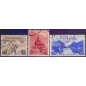 Norge. 1938. Turistudgave på tyndt hvidt papir. 15-30 Øre. AFA nr. 201-03 ** st. stemplet postfrisk