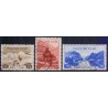 Norge. 1938. Turistudgave på tykt gulligt papir. 15-30 Øre. AFA nr. 201a-03a ** st. stemplet postfrisk