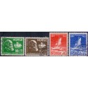 Norge. 1941. Norsk Selskab til skibbrudnes redning. AFA nr. 226-29 **   st. stemplet postfrisk
