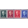 Norge. 1940. Nansen II. 10-30+10 Øre. AFA nr. 212-15 ** st. stemplet postfrisk
