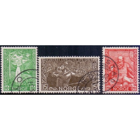 Norge. 1941. Snorre Stulasons død. AFA nr. 265-70 **  st. stemplet postfrisk