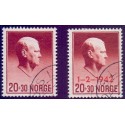 Norge. 1942, Quisling. AFA nr. 279-80 **  st. stemplet postfrisk