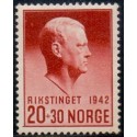 Norge. 1942, Quisling. Rikstinget.  AFA nr. 285 **  st. stemplet postfrisk