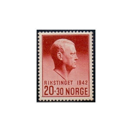 Norge. 1942, Quisling. Rikstinget.  AFA nr. 285 **  st. stemplet postfrisk