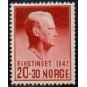 Norge. 1942, Quisling. Rikstinget.  AFA nr. 285 **  st. stemplet postfrisk