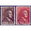 Norge. 1942, Johan Herman Wessels. AFA nr. 286-87 **  st. stemplet postfrisk