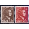 Norge. 1942, Johan Herman Wessels. AFA nr. 286-87 **  st. stemplet postfrisk
