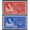 Norge. 1942, Europæisk postforening. AFA nr. 288-89 **  st. stemplet postfrisk
