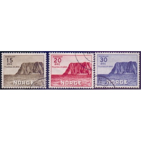 Norge. 1943, Nordkap III. AFA nr. 290-92 **  st. stemplet postfrisk