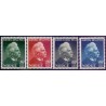Norge. 1943, Edv. Greigs fødsel. AFA nr. 293-96 ** st. stemplet postfrisk