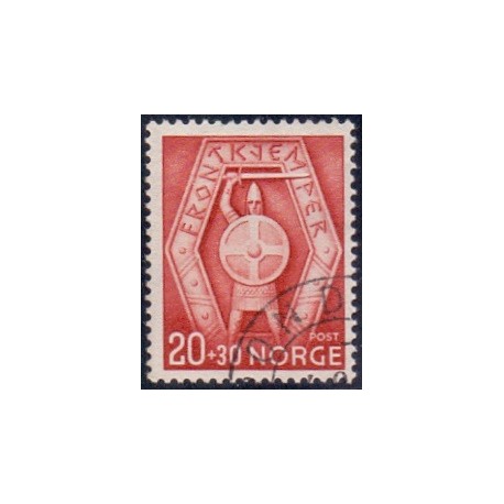 Norge. 1943, Frontkæmpere. AFA nr. 297 ** st. stemplet postfrisk FDC