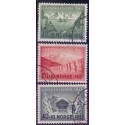 Norge. 1943, Landshjælp I. AFA nr. 298-300 ** st. stemplet postfrisk FDC