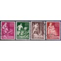Norge. 1944, Landshjælp II. AFA nr. 305-08 ** st. stemplet postfrisk FDC