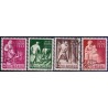 Norge. 1944, Landshjælp II. AFA nr. 305-08 ** st. stemplet postfrisk FDC