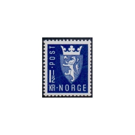 Norge. 1945, Ny tegning. AFA nr. 309 ** st. stemplet postfrisk FDC