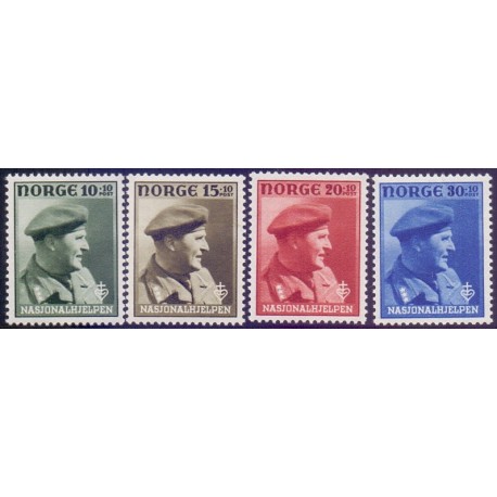 Norge. 1945, Norsk Folkemuseum. AFA nr. 322-23 ** stemplet postfrisk FDC