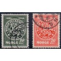 Norge. 1945, Norsk Folkemuseum. AFA nr. 322-23 ** stemplet postfrisk FDC