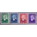 Norge. 1946, Haakon VII. AFA nr. 329-32 ** stemplet postfrisk FDC