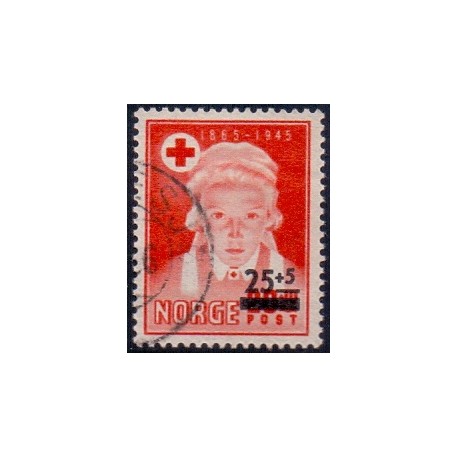 Norge. 1948. Røde Kors provisorium. variant " Lang streg" AFA nr. 352 III ** stemplet postfrisk FDC