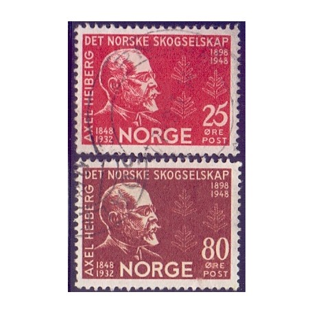 Norge. 1948. Norsk skovselskab. AFA nr. 350-51 ** stemplet postfrisk FDC