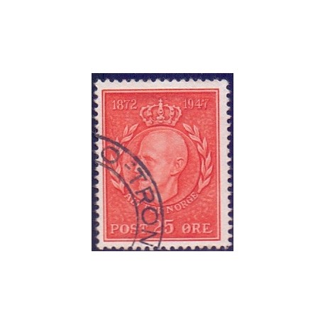 Norge. 1947. Haakon VII 75-årsdag. AFA nr. 349 ** stemplet postfrisk FDC