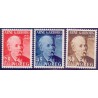Norge. 1951. Arne Garborgs fødsel. AFA nr. 367-69 ** stemplet postfrisk FDC