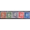 Norge. 1951-52. Farveændringer. AFA nr. 384-88 ** stemplet postfrisk FDC