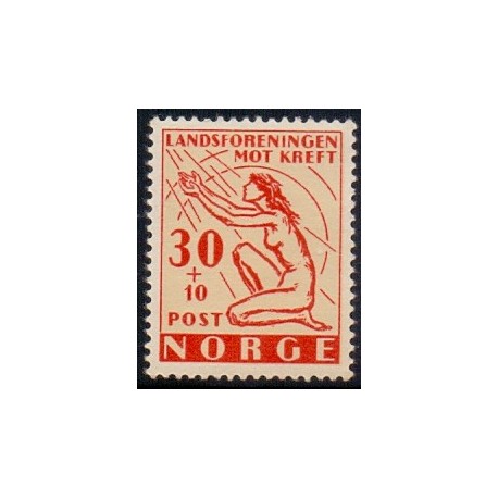 Norge. 1953. Kræftbekæmpelse. AFA nr. 393 ** stemplet postfrisk FDC