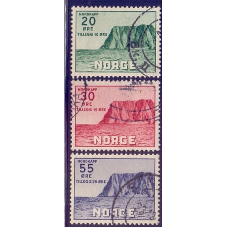 Norge. 1953. Nordkap IV. AFA nr. 394-96 ** stemplet postfrisk FDC
