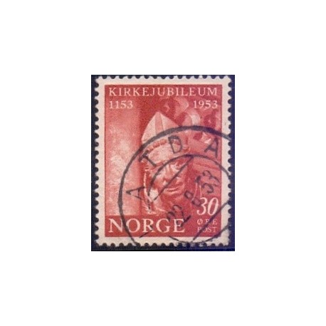 Norge. 1953. Nidaros ærkebispesæde. AFA nr. 397 ** stemplet postfrisk FDC