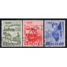 Norge. 1954. Jernbanejubilæum. AFA nr. 398-400 ** stemplet postfrisk FDC