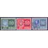 Norge. 1955. Norwex frimærkeudstilling. AFA nr. 407-09 ** stemplet postfrisk FDC