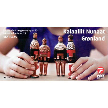 Grønland frimærkehæfte nr. 22 Postfrisk/MNH stemplet/used