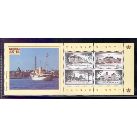 1994. Danske slotte miniark med AFA 1066Bx postfrisk