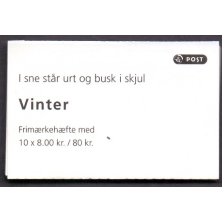 Danmark frimærkehæfte 2012 Vinter. AFA nr. S214